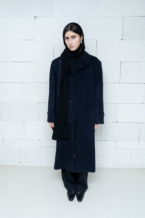 Wool Coat Dark Navy