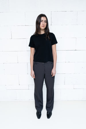 Mid-Waist Pants Greyish Green