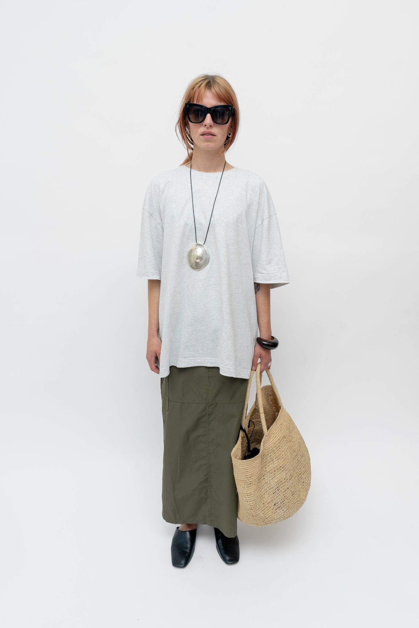 Cargo Maxi Skirt Khaki