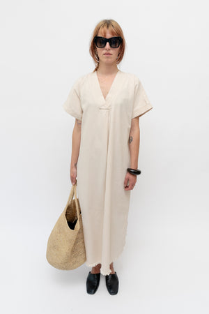 Frayed Dress Cream