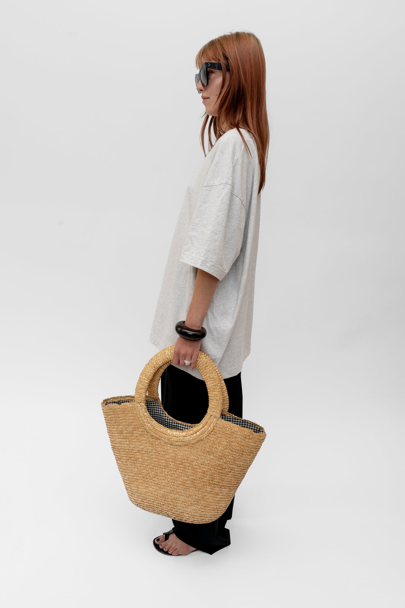 Straw Basket Warm Beige