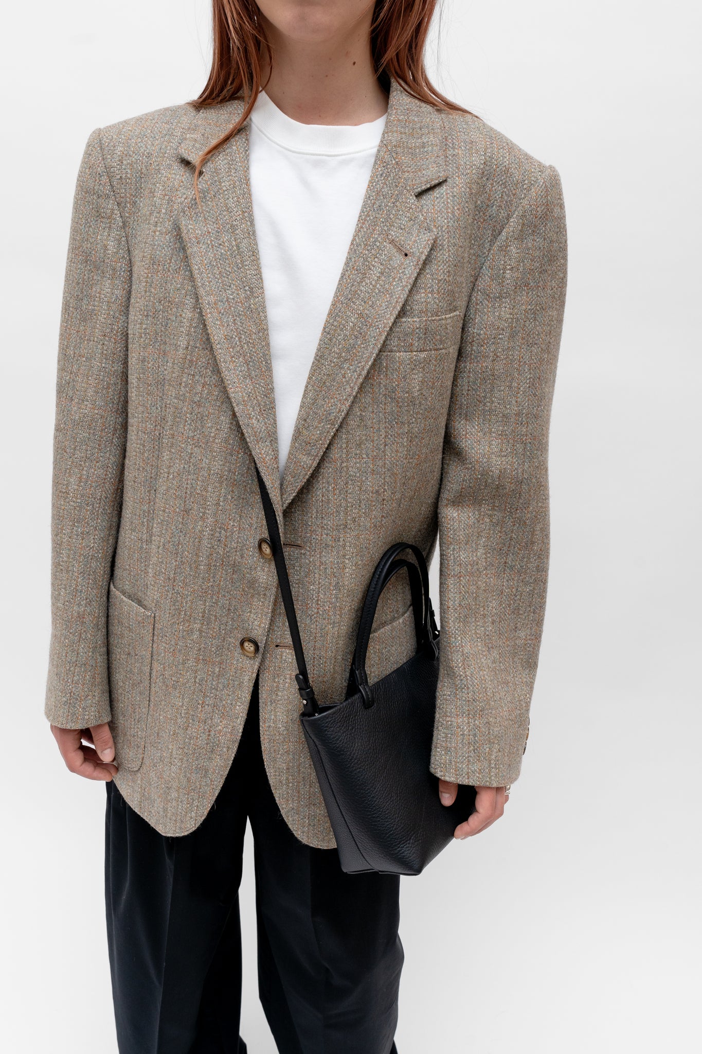 Wool Blend Blazer Mole