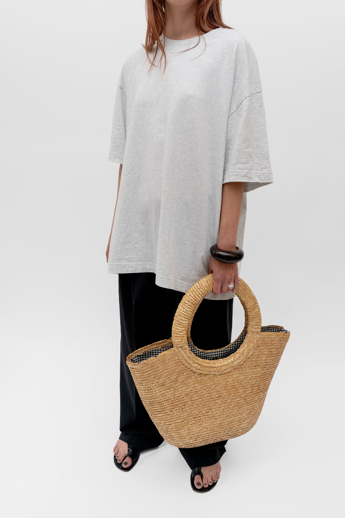 Straw Basket Warm Beige