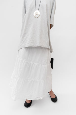 Maxi Skirt True White