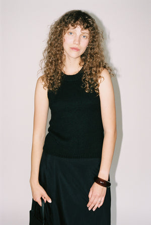 Knit Vest Black