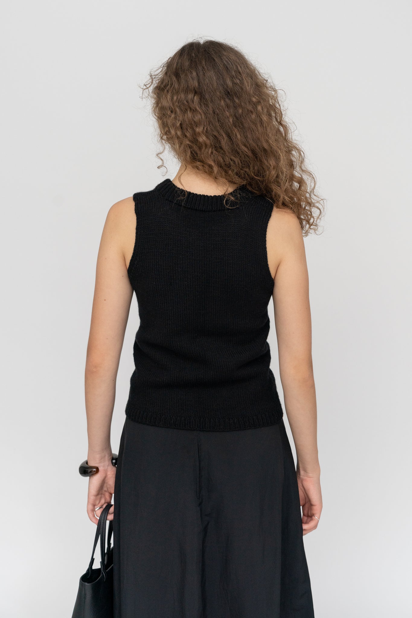 Knit Vest Black