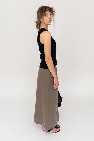 Maxi Skirt Khaki