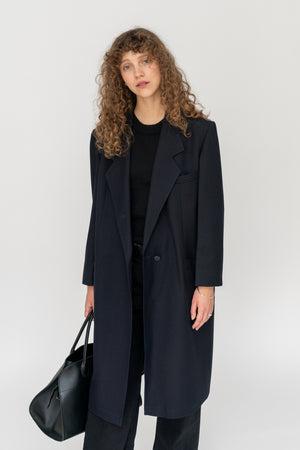 Wool Coat Deep Navy