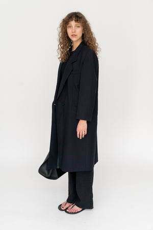 Wool Coat Deep Navy