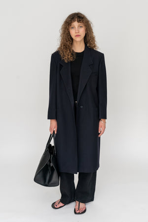 Wool Coat Deep Navy