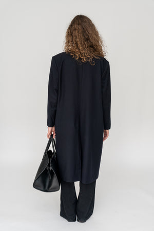 Wool Coat Deep Navy